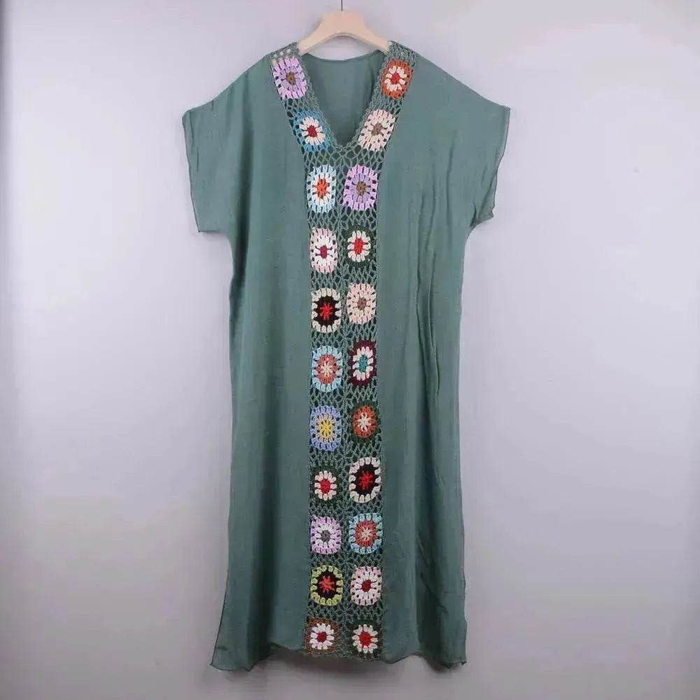 2025 Summer Beach Hand Crochet Stitching Dress - EX-STOCK Canada
