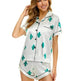 Floral Pyjamas – Satin Camisole and Shorts Sleepwear Set - EX-STOCK Canada