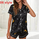 Floral Pyjamas – Satin Camisole and Shorts Sleepwear Set - EX-STOCK Canada