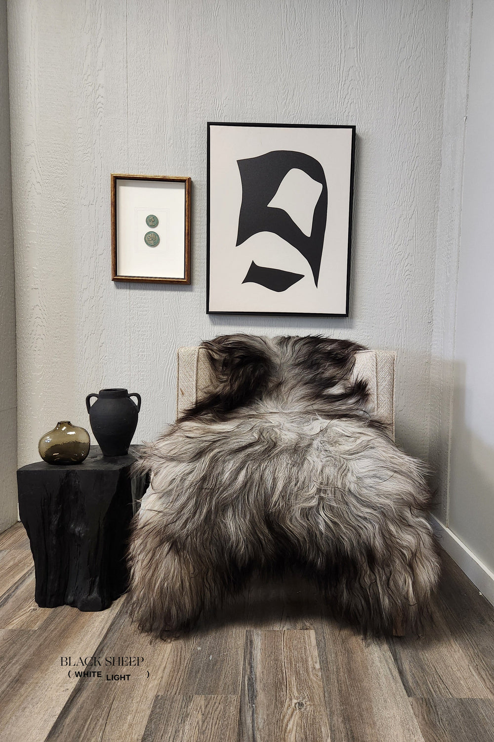 Natural Dark Grey Icelandic Sheepskin