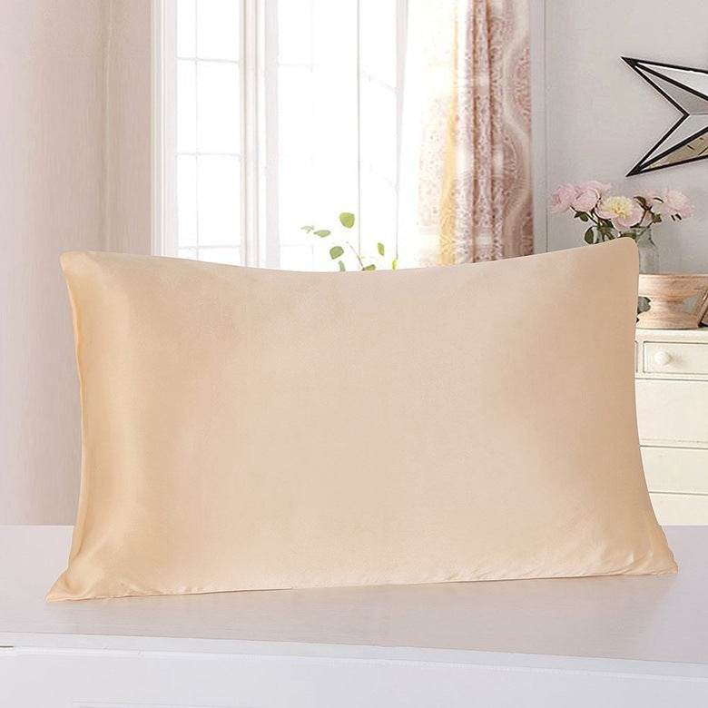Pillowcase Satin Solid Color Simulation Silk Single Pillowcase Ice Silk Pillowcase - EX-STOCK Canada