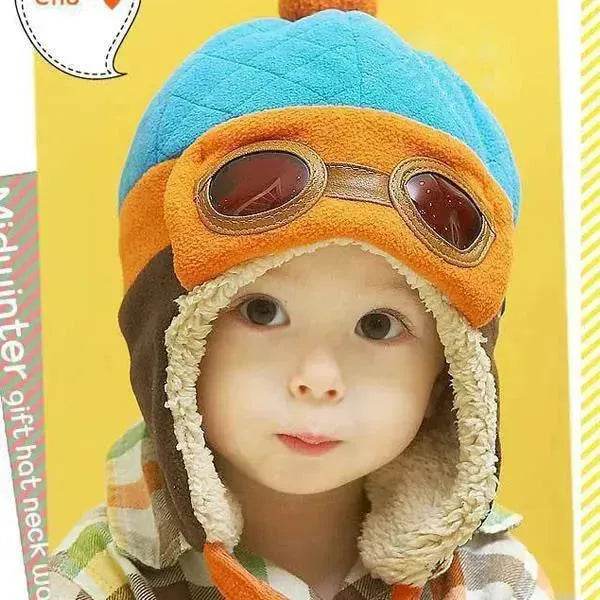 Baby and Toddler Winter hat Hooded Winter Pilot Beanie Warm baby cap - EX-STOCK Canada