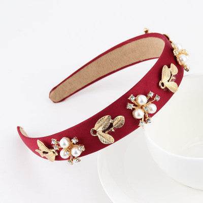 Headband Pearl Rhinestone Hair Accessories - EX-STOCK Canada