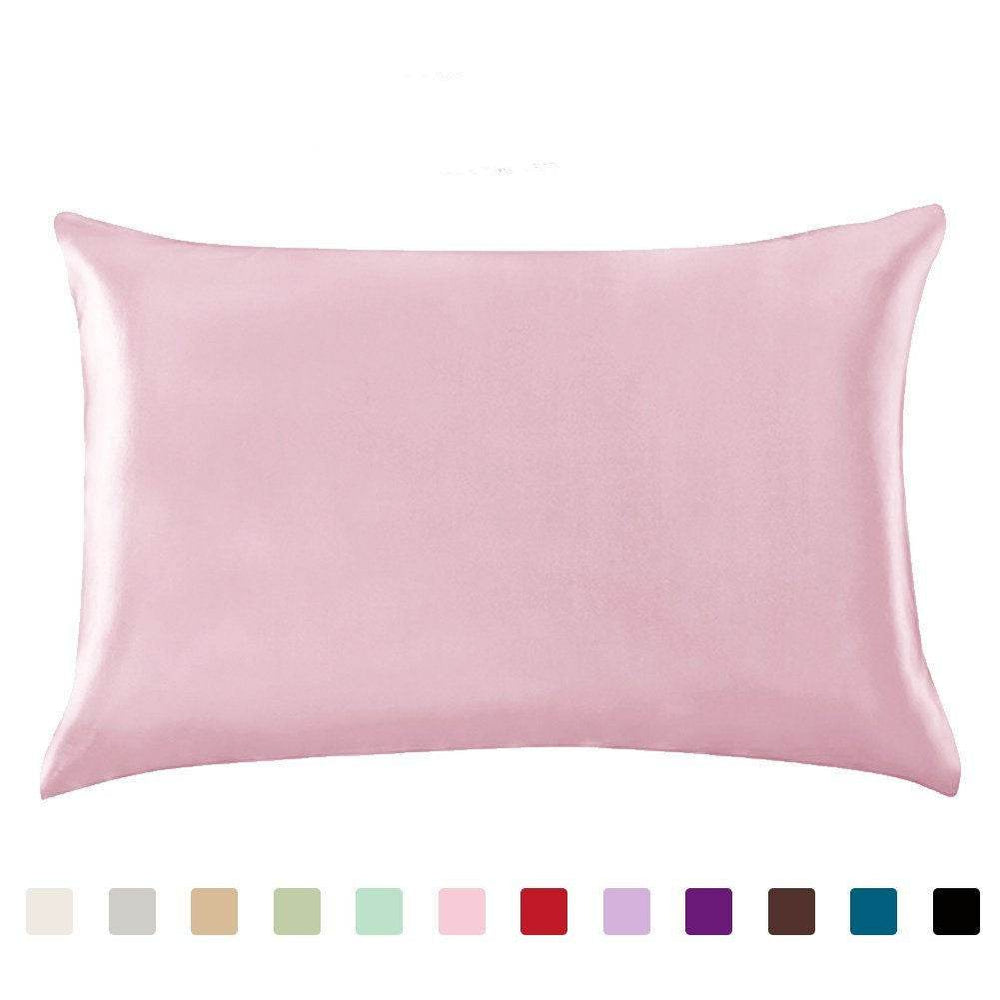 Pillowcase Satin Solid Color Simulation Silk Single Pillowcase Ice Silk Pillowcase - EX-STOCK Canada