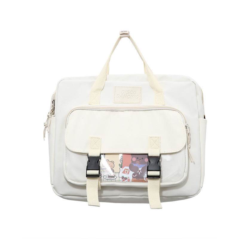 Lightweight College Soft Girl Tote Backpack Laptop Bag - EX-STOCK Canada