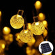 Crystal solar power of the led lamp string lights christmas lights solar garden outdoor decoration for christmas - EX-STOCK Canada