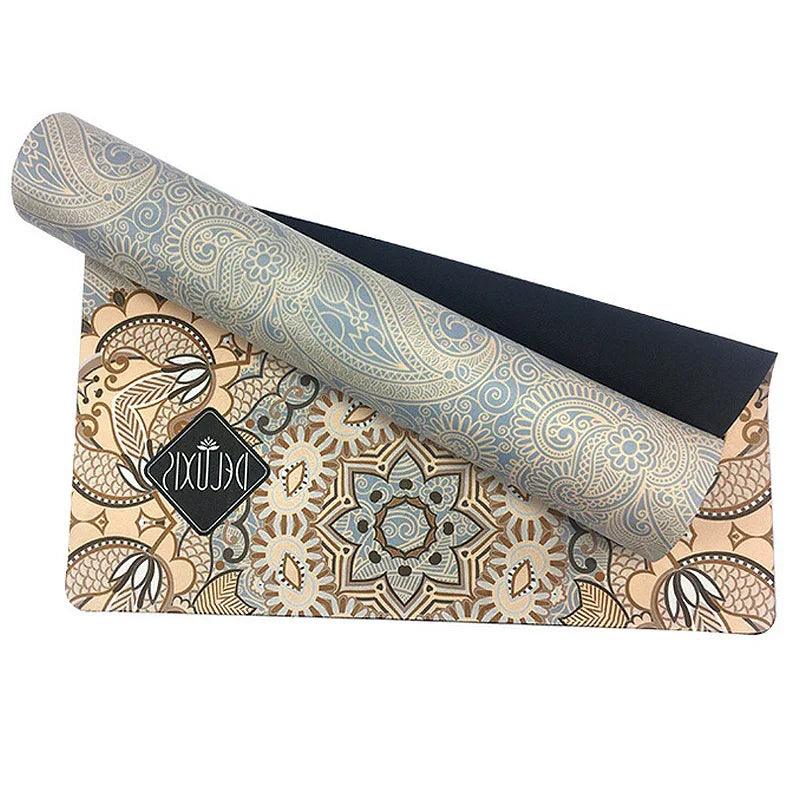 Tapis de yoga industriel en caoutchouc antidérapant avec impression en suèdeEX-STOCK Canada