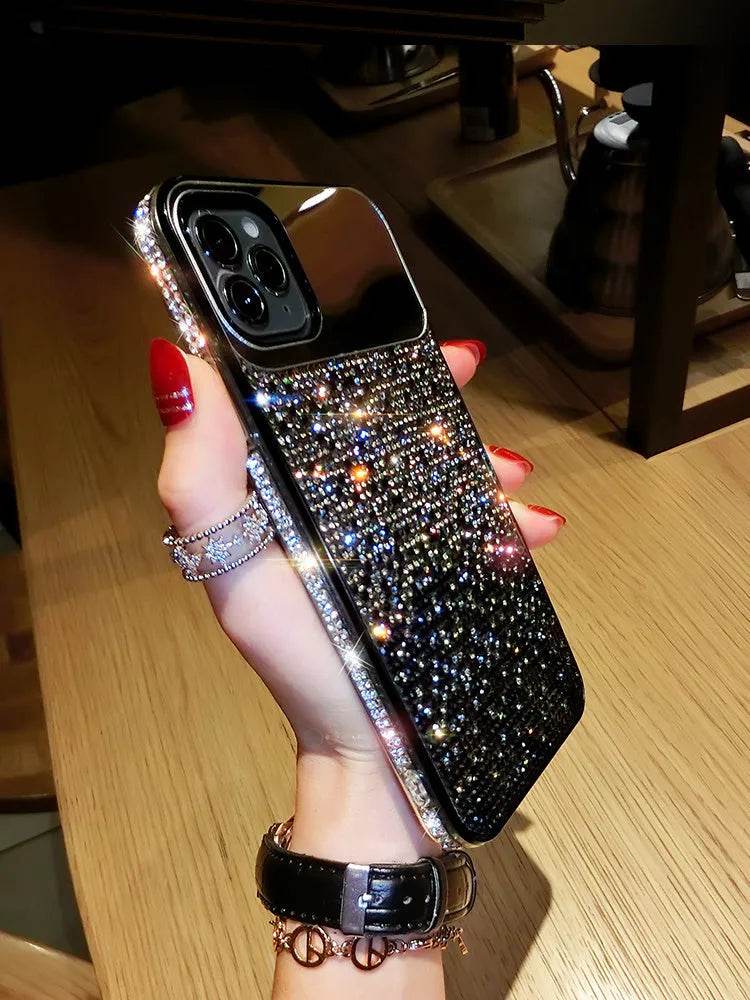 Silicone Gradual Rhinestone iphone case Apple Phone Protective Case - EX-STOCK Canada