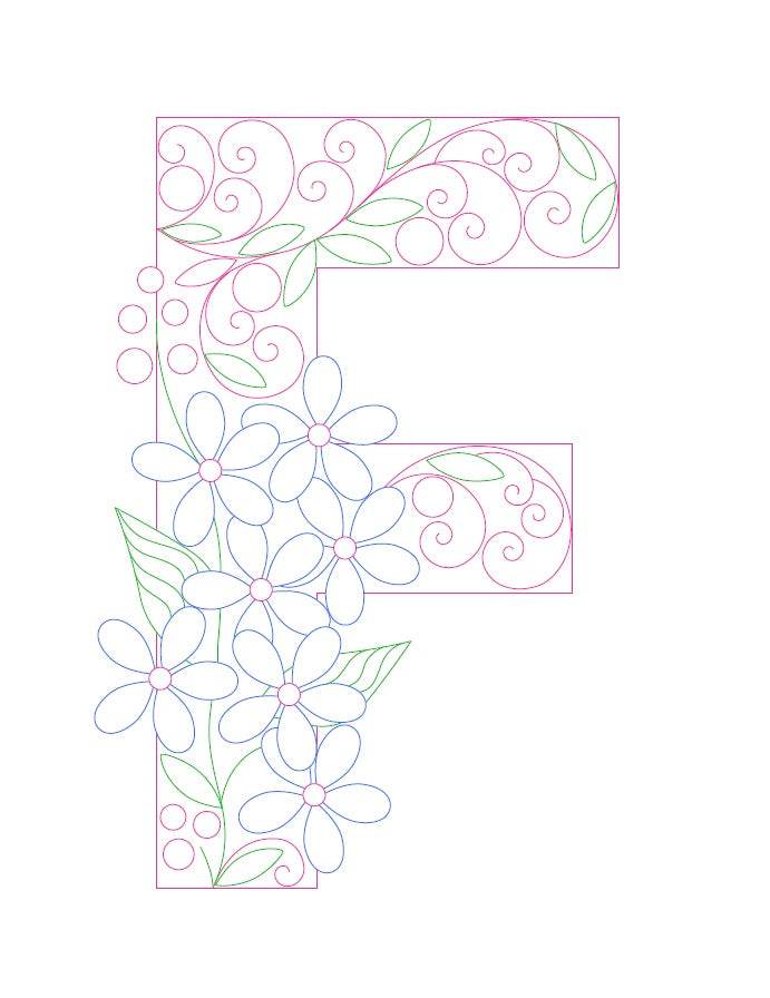 Paper Filigree Painting Kit - Letters - EX-STOCK Canada