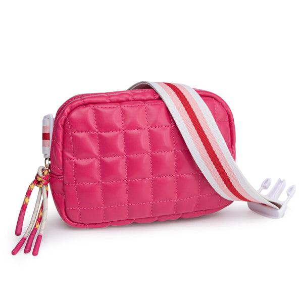 Puffer Bag Quilted Belt Bag Small Puffy Fanny Pack For Woman Running Traveling Hiking Workout Sports With Adjustable Strap-Rose EX-STOCK Canada