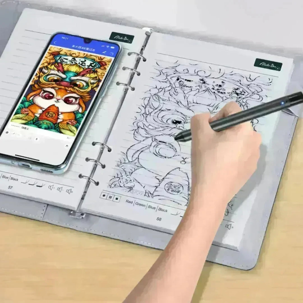 Handwriting Paper Screen Synchronization Smart Fingerprint Lock A5 Notebook - EX-STOCK CANADA