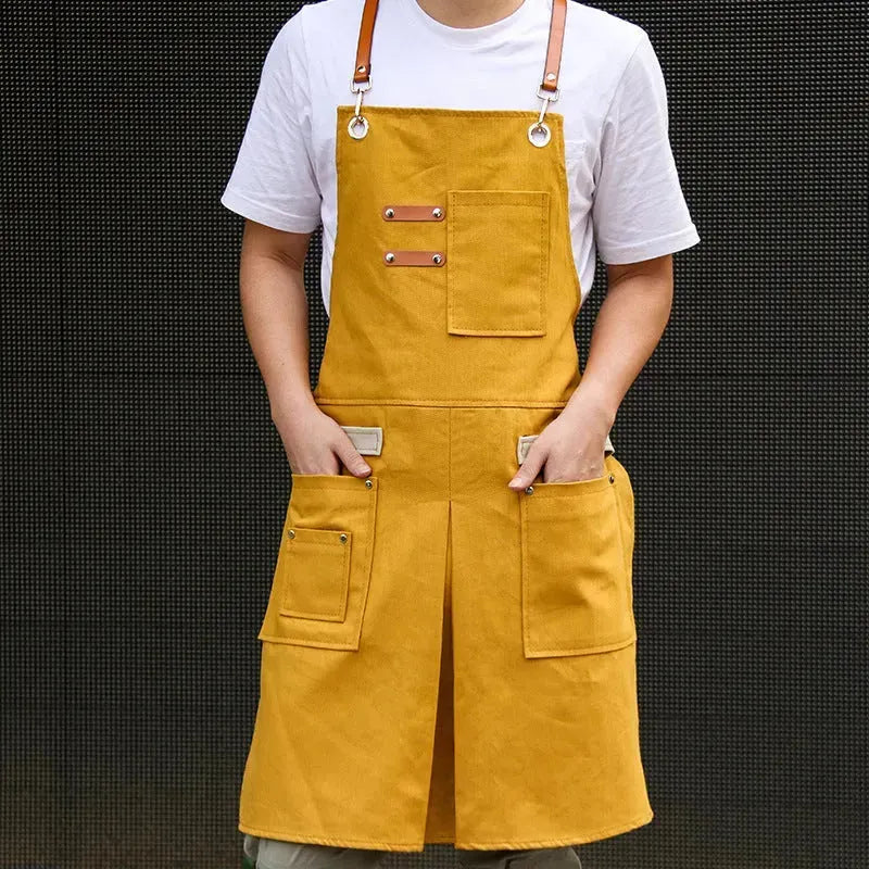 Hair Stylist Cake Shop Barista Men And Women Flower Shop Workwear Denim Apron Jeans
