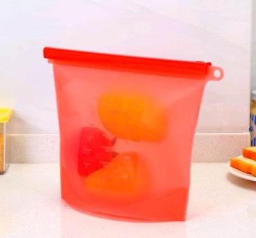 Reusable Silicone food storage bag vacuum sealed bag - EX-STOCK Canada