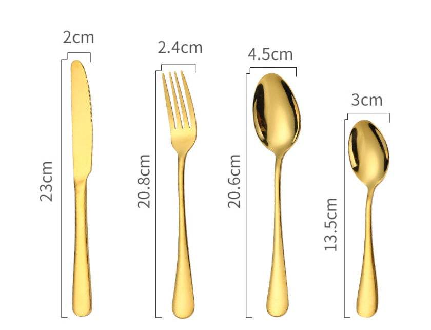 High-end tableware 24 piece set Cool Matching flatware - EX-STOCK Canada