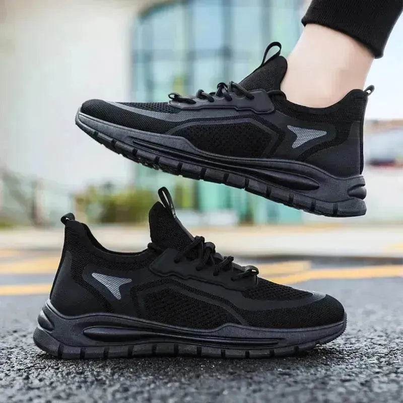 Men's Mesh Shoes Fashion Fly Knit Lightweight Breathable Sneakers Casual Running Sports Shoe - EX-STOCK Canada