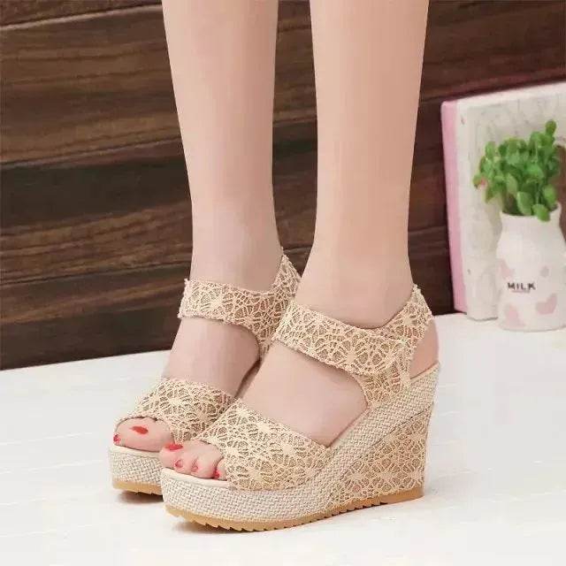 Platform High Wedge Sandals Plain Work sandals for women - EX-STOCK Canada