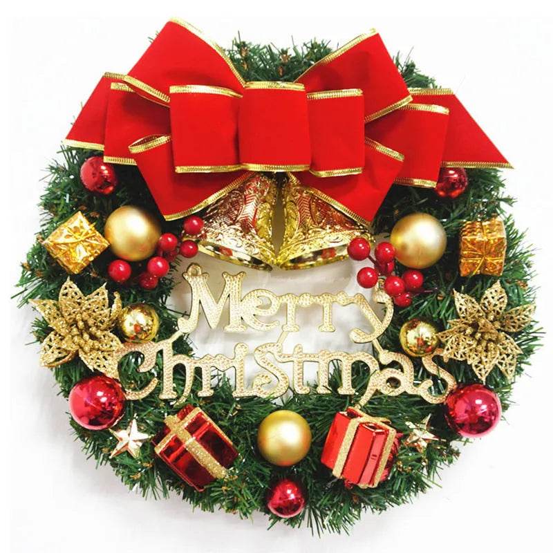 Christmas Wreath Clover Wreath Natural Pine Decorative Christmas Garland with Frost - EX-STOCK Canada