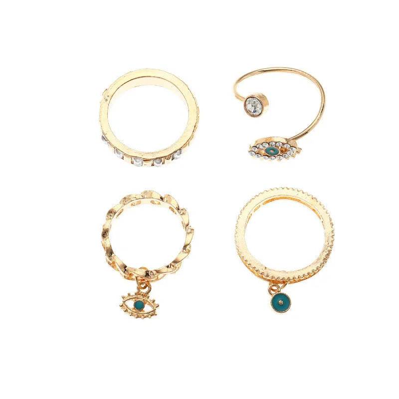 Personalized Punk Wind Demon Eye Diamond Drop Oil Ring for women - EX-STOCK Canada