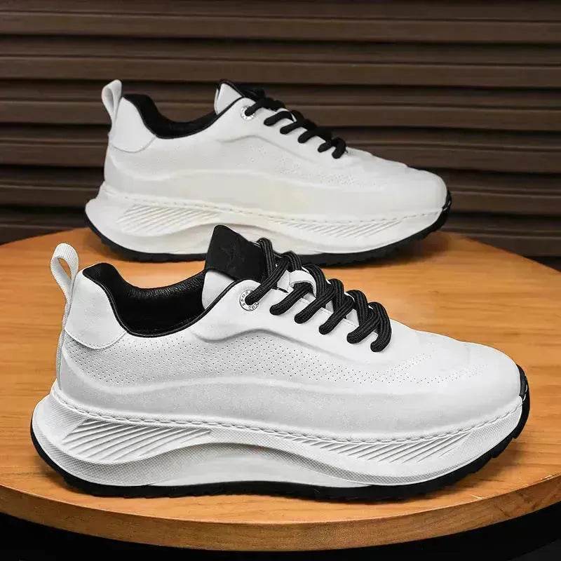 Men's Thick-soled Sports Running Shoes Casual Breathable Sneakers Lace-up Shoes - EX-STOCK Canada