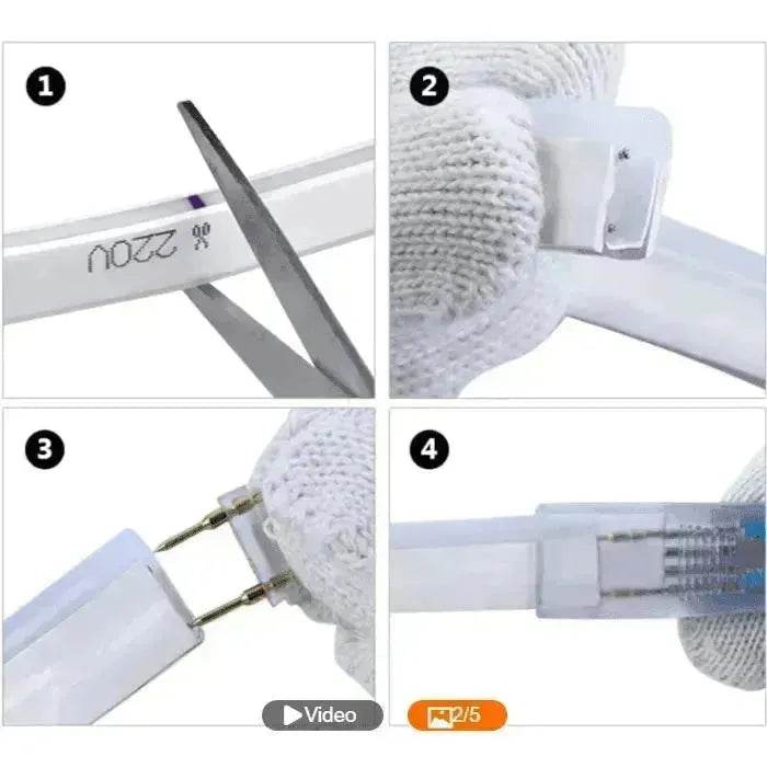 220V Neon Light With LED Neon Background Decorative Light Strip - EX-STOCK Canada