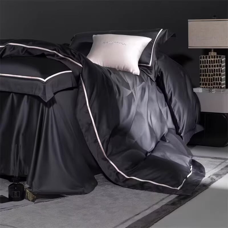 160S Horse Cotton Jacquard Four Piece Set Cotton Bed Sheet And Duvet Cover EX-STOCK Canada