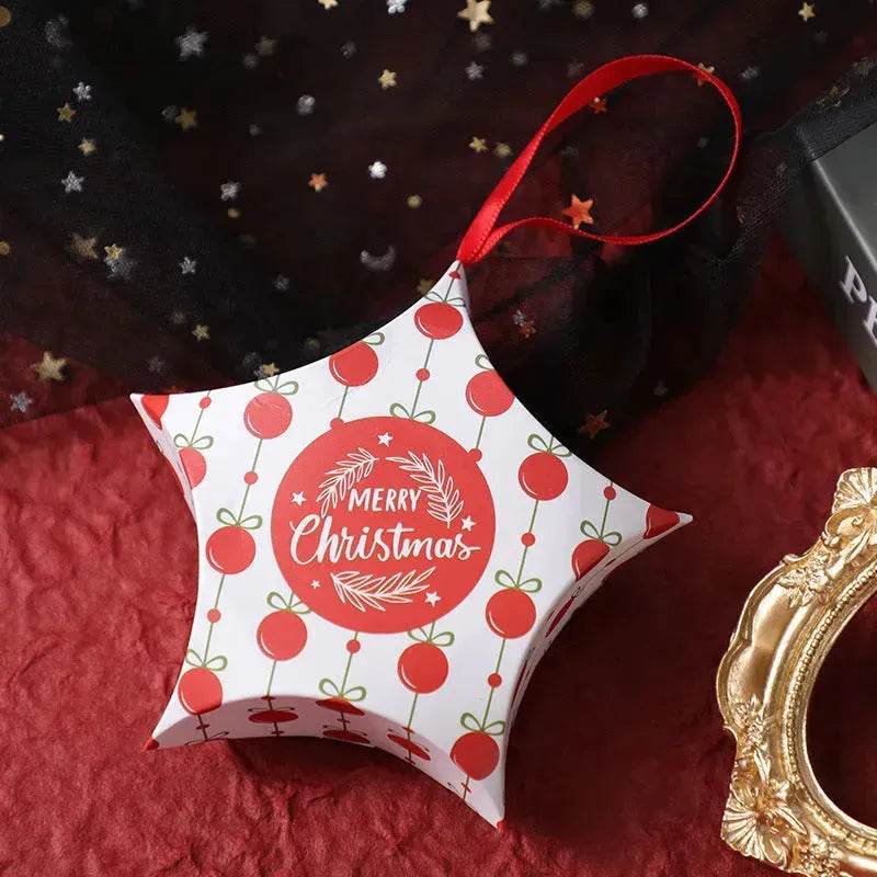 Christmas Gift Boxes Santa Claus Candy Box Star Shape Merry Christmas Boxes Bags for Home New Year Xmas Decor Kids Gifts - EX-STOCK Canada