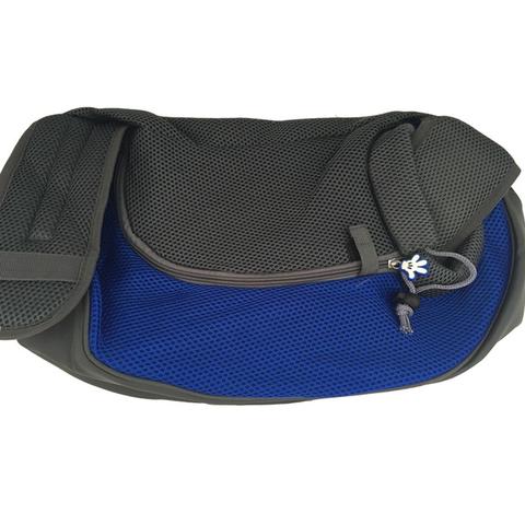 Blue Pet Sling Carrier Bag – Breathable Mesh Shoulder Bag for Small Dogs & Cats | S & M | 5 Colours
