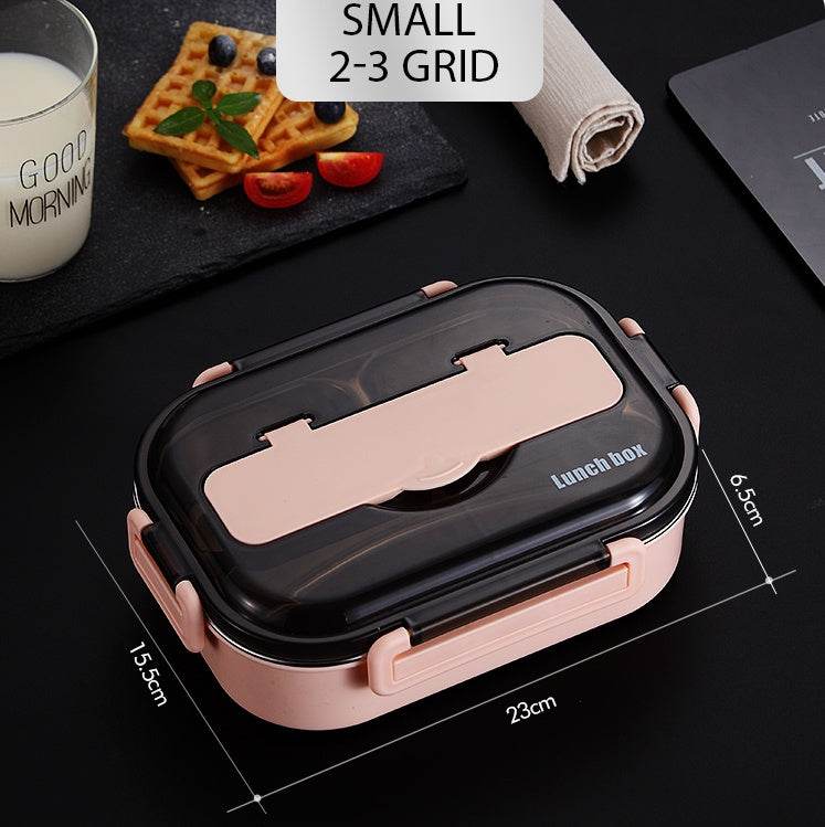 Stainless Steel Insulated Kids Bento Lunch Box with Cutlery - EX-STOCK Canada