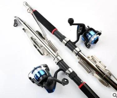 Canne à pêche automatique en mer en gros, ressort, super dure, longue distance, ensemble de cannes à lancer, équipement de pêche, approvisionnement transfrontalierEX-STOCK Canada