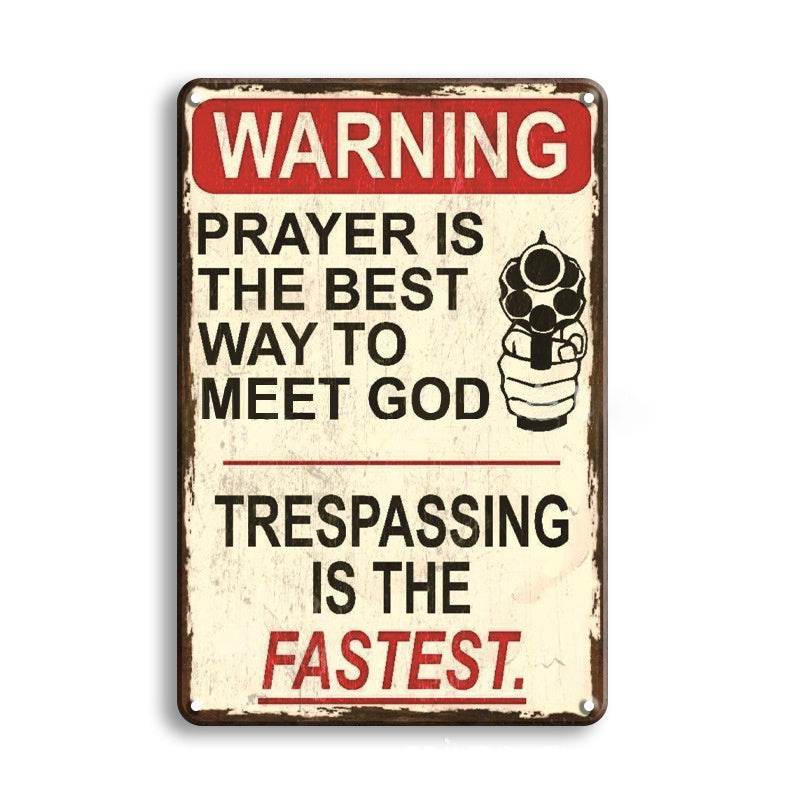 Creativity Retro Metal Home Decoration Tin Painting Novelty Signs - EX-STOCK Canada