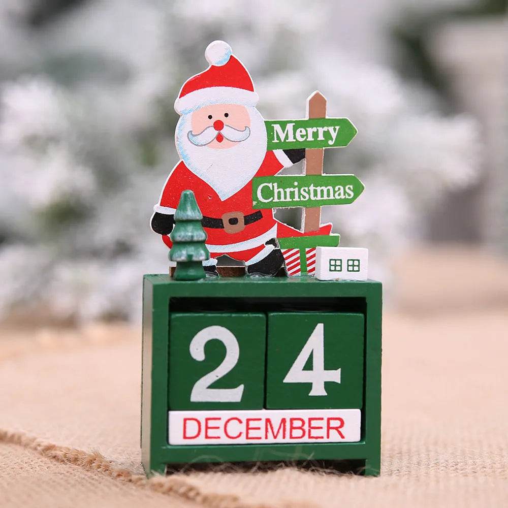 Christmas wooden calendar decorations - EX-STOCK Canada