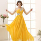 Evening dress one-shoulder dinner banquet long banquet EX-STOCK Canada