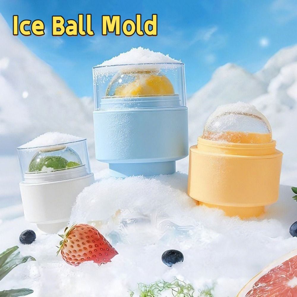 Ice Ball Mold – Quick-Freeze Sphere Maker for Cocktails & Whiskey Drinks