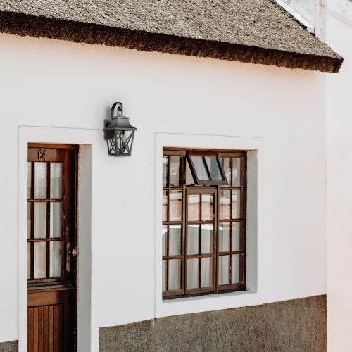 Black Outdoor Wall Light 2 Lights, Large Outdoor Modern Wall Light Fixtures, Industrial Porch Light Wall Mounted With Glass, Waterproof Farmhouse Exterior Light Lighting - EX-STOCK Canada