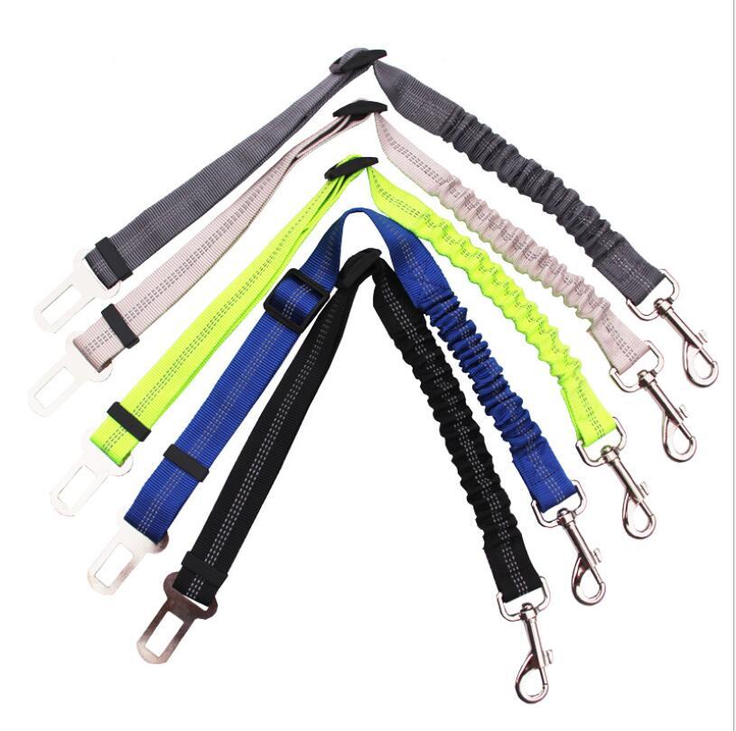 Adjustable Dog Seat Belt Dog Car Seatbelt Harness Leads Elastic Reflective Safety Rope EX-STOCK Canada