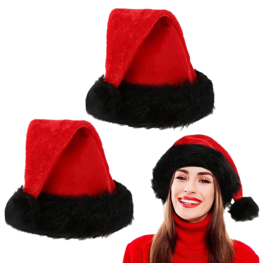 Cappello di Natale rosso in peluche, accessorio decorativo per travestimenti e festaEX-STOCK Canada