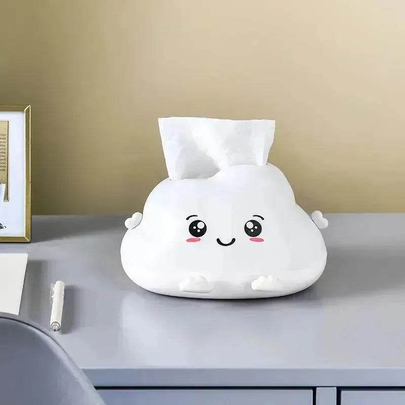 Creative Cartoon Clouds Plastic Paper Napping Box Cute Desktop Bathroom Tissue Box - EX-STOCK Canada