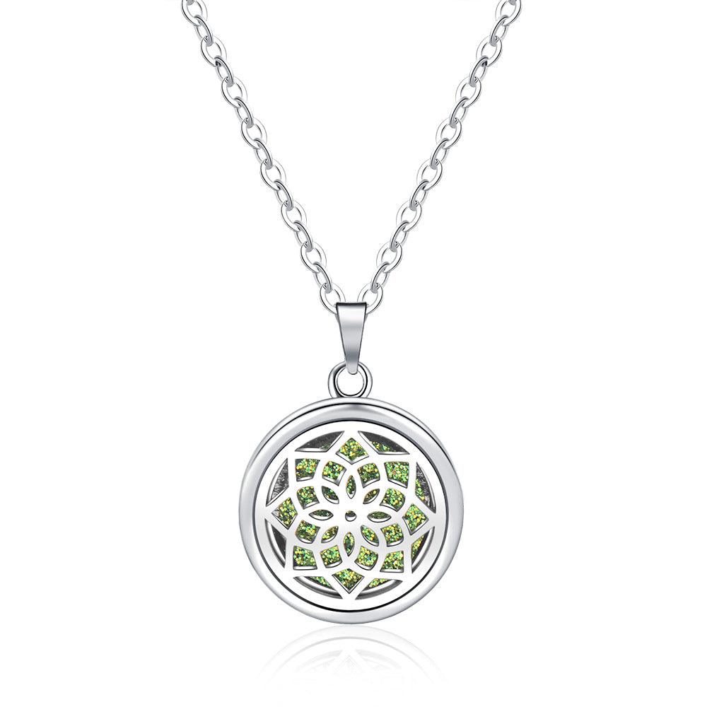 Collier Boîte à Parfum Ronde Creuse Ouverte - EX-STOCK Canada