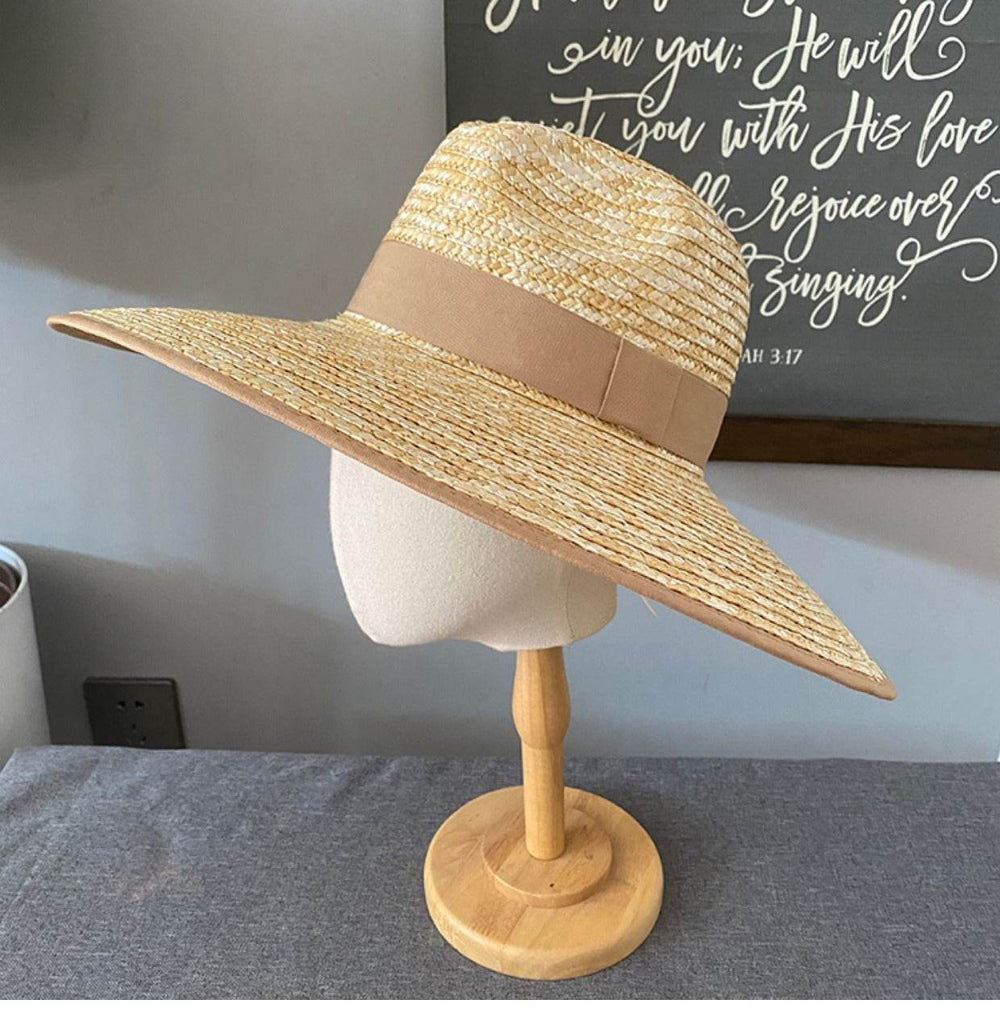 Summer Travel Leisure French Retro Hat Women's Top Wide Brim Straw Sun Hat for women - EX-STOCK Canada