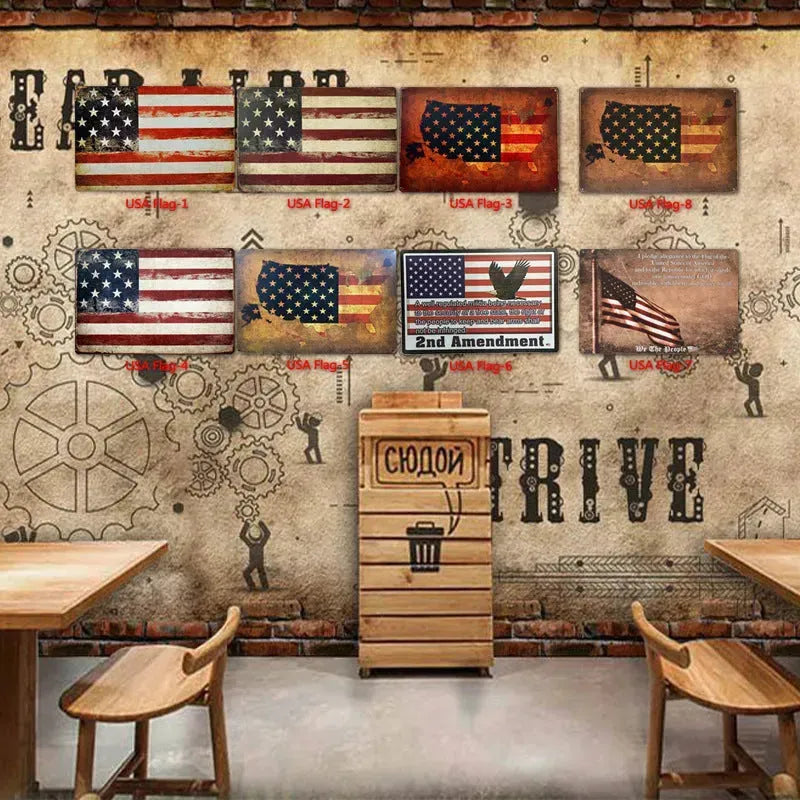 Tin Painting Bar Clothing Store Home Wall Decoration Novelty signs Decor