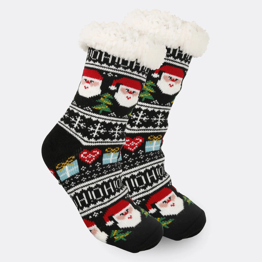 Christmas Women's Thickened Fleece-lined Room Socks EX-STOCK Canada