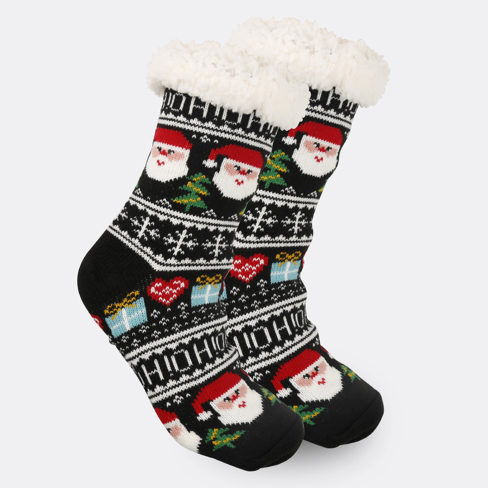 Christmas Women's Thickened Fleece-lined Room Socks EX-STOCK Canada
