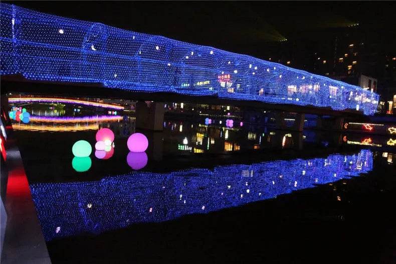 Christmas led lights string lights outdoor waterproof fishnet lights full of stars paved holiday lights wedding ins decorative lights - EX-STOCK Canada