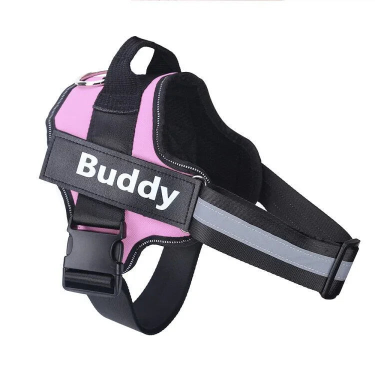 Personalized Dog Harness NO PULL Reflective Breathable Adjustable Pet Harness Vest For Small Large Dog Custom Patch Pet Supplies EX-STOCK Canada