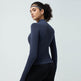 Long Sleeve Workout top for women Slim fit Athletics Sport Zip up Gym top - EX-STOCK Canada