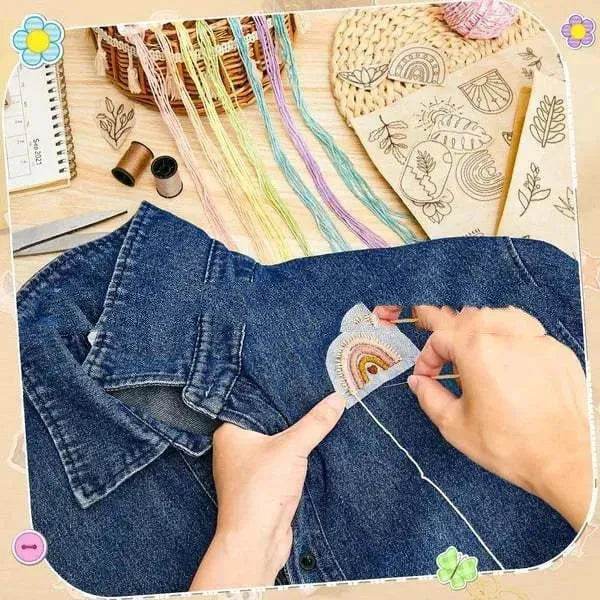 50pcs Water Soluble Stick and Stitch Embroidery Patterns stickers for Clothes - EX-STOCK Canada