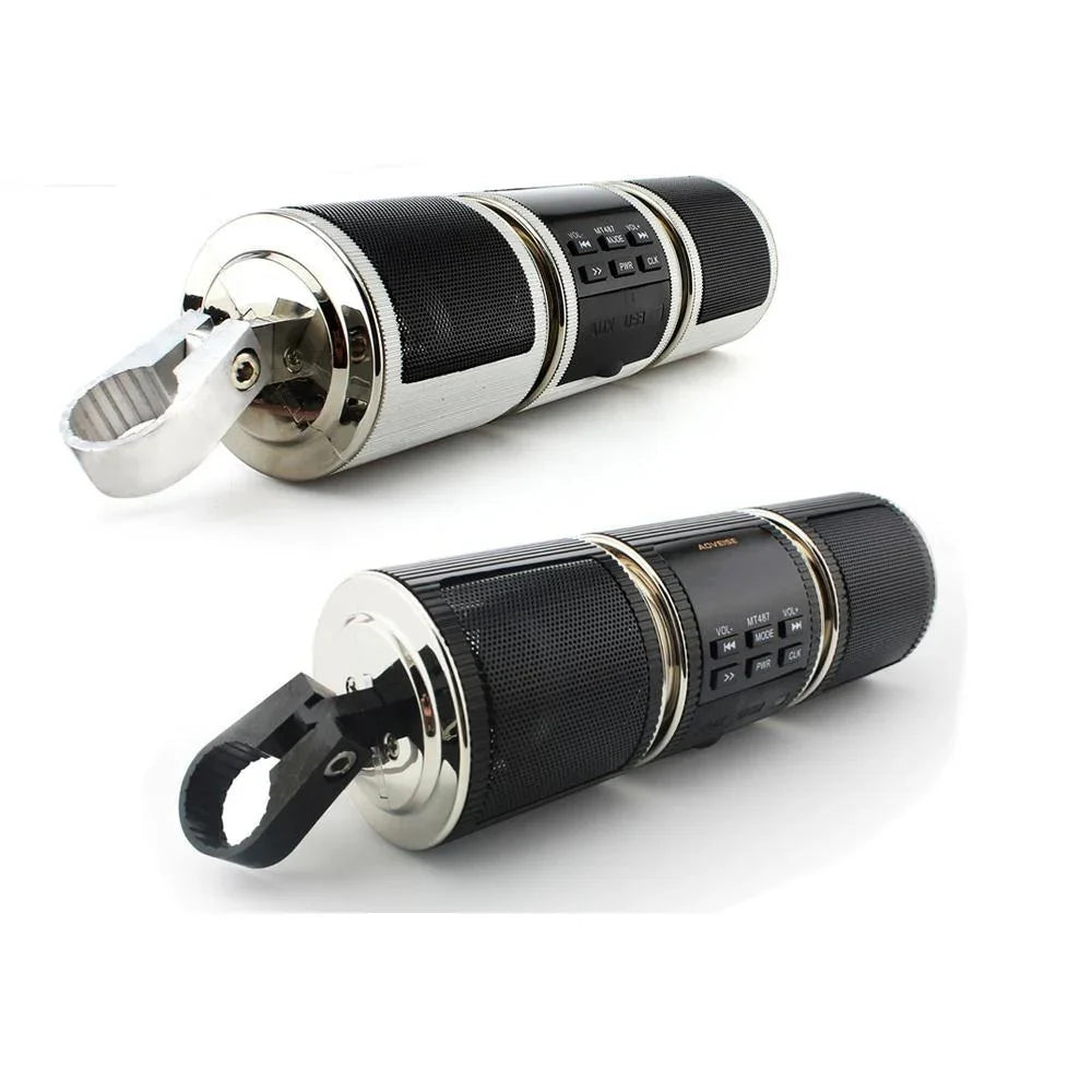 Motorcycle MP3 Music Player Speakers Motorbike Bluetooth Stereo Speaker FM Radio Waterproof Adjustable Bracket Audio Player EX-STOCK Canada