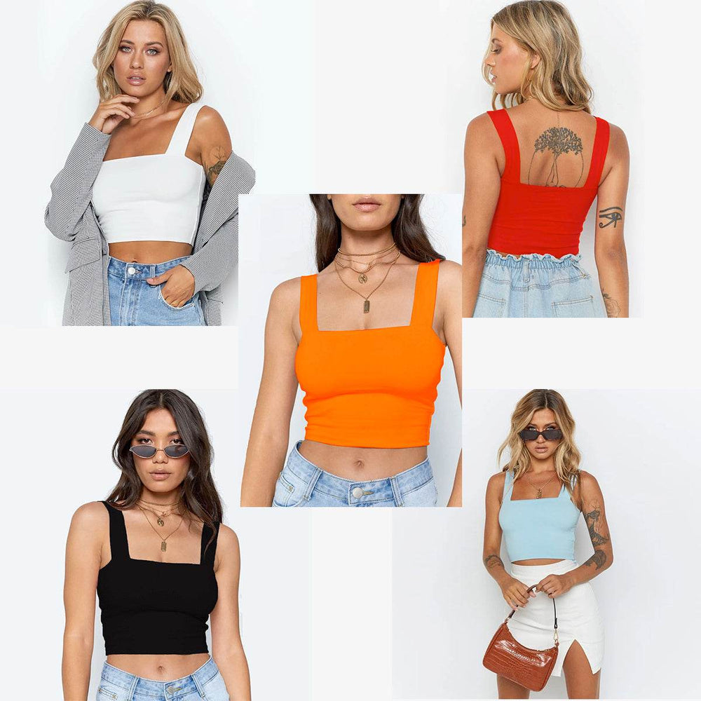 Summer New Fashion Women Crop Top Sexy Sleeveless Tank Tops - EX-STOCK Canada