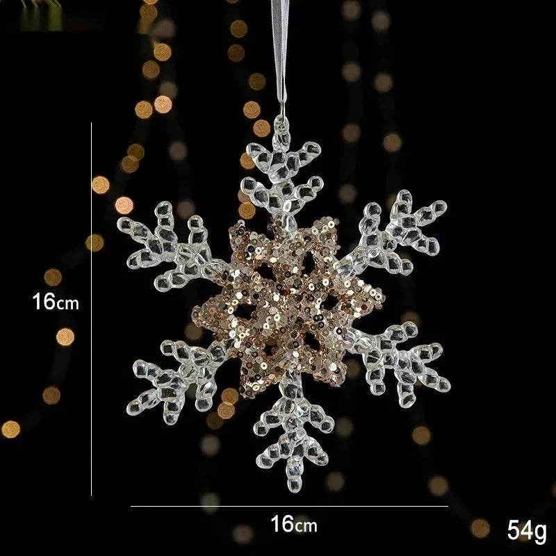 Christmas Decorations Sequins Acrylic Transparent Pendant - EX-STOCK Canada