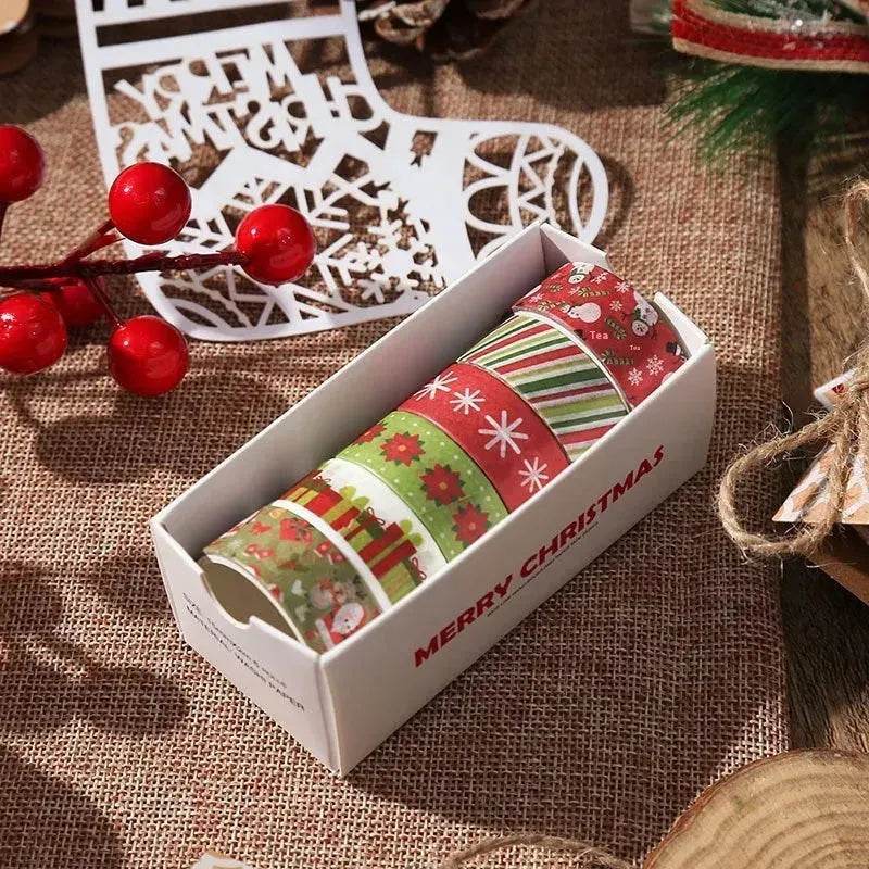Creative Christmas Gift And Paper Adhesive Tape Journal Tape Christmas Decoration Material Cute Christmas Tape - EX-STOCK Canada